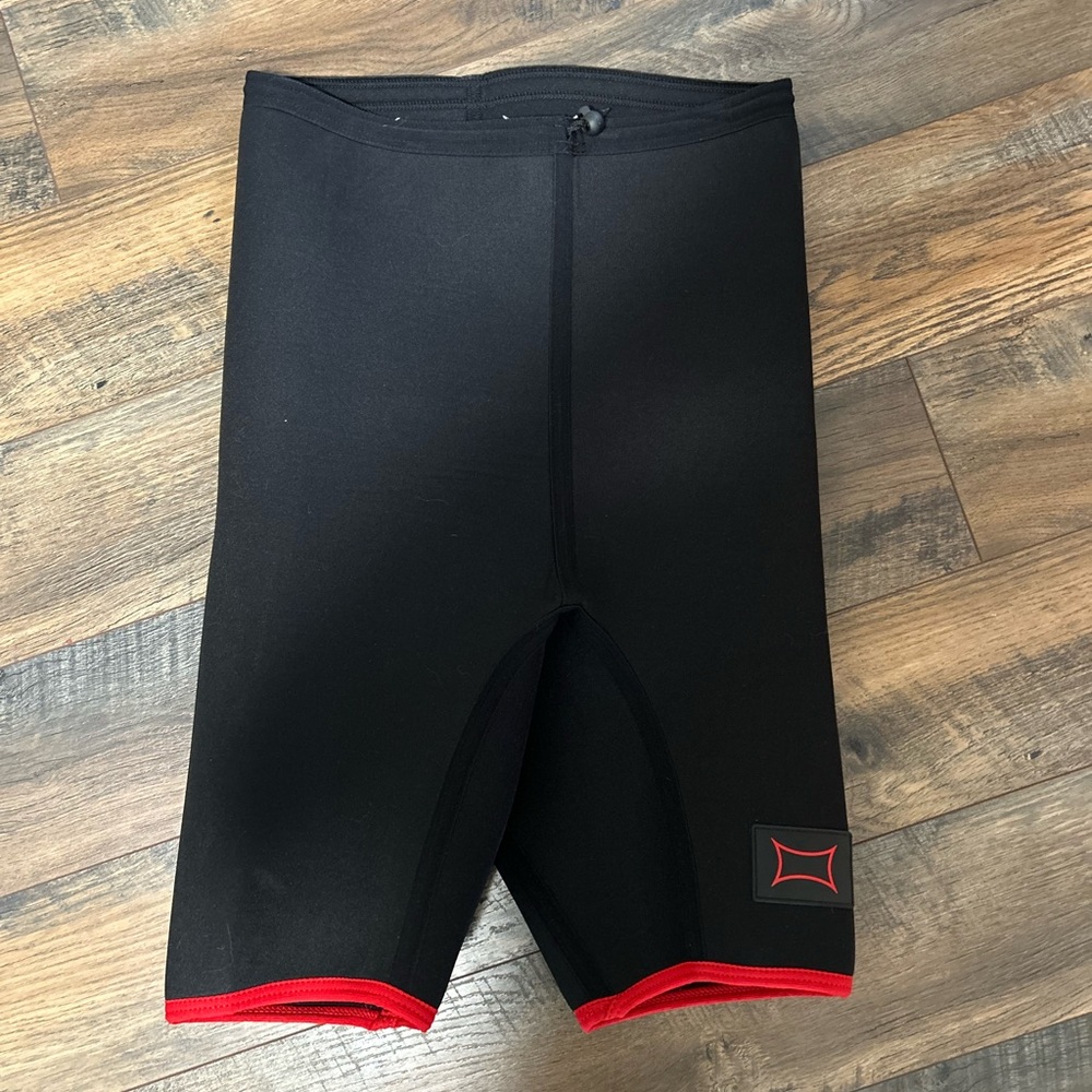 Black and Red Lifting Shorts